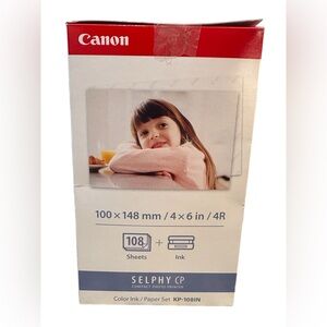 Canon SELPHY CP Photo Paper and Ink Set OPEN BOX